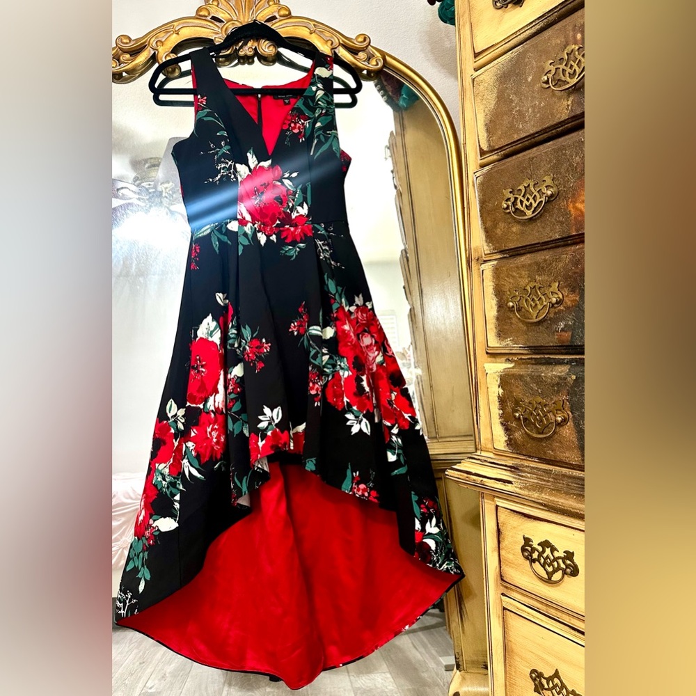 Floral High Low Dress